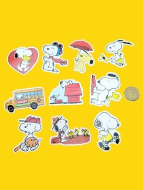 3/$20 Snoopy 10pcs Brand New Waterproof Stickers Heart